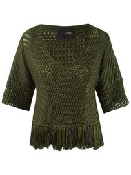 v-neck knit blouse Andrea Bogosian