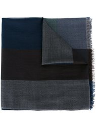 шарф в клетку с бахромой Paul Smith