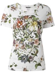 floral skull print T-shirt Alexander McQueen