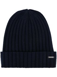 кашемировая шапка-бини в рубчик Woolrich