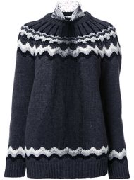 джемпер с узором "шеврон" Red Valentino