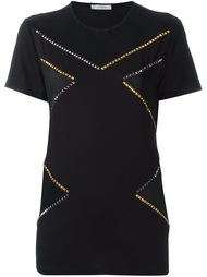 studded contrast panel T-shirt Versace Collection