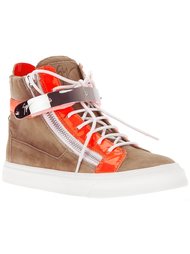 colour block hi-top sneakers Giuseppe Zanotti Design