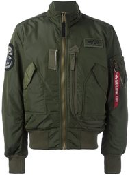 куртка бомбер с карманами Alpha Industries