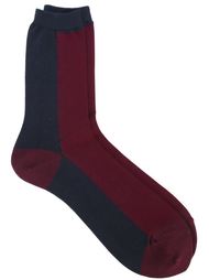 двухцветные носки Sacai