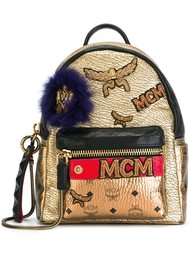 рюкзак с эффектом металлик  MCM