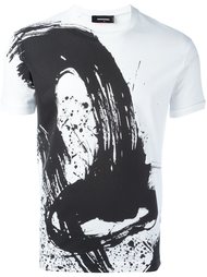 футболка с красочным мазком Dsquared2