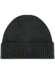 шапка-бини с отделкой в рубчик Polo Ralph Lauren