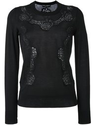 джемпер с кружевными вставками Dolce &amp; Gabbana