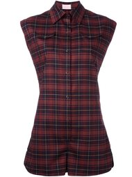 checked playsuit Giamba