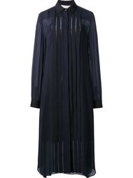 longsleeved pintuck shirt dress Carolina Herrera