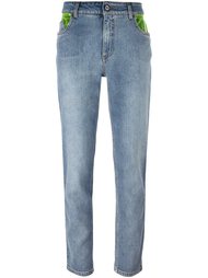contrast pockets jeans Jeremy Scott
