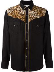 рубашка в стиле вестерн  Saint Laurent