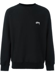 толстовка с принтом логотипа Stussy