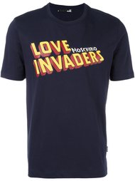 футболка 'Love Invaders' Love Moschino