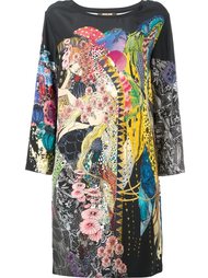 платье с цветочным принтом Roberto Cavalli