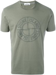футболка с принтом-логотипом Stone Island
