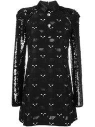 cat patched mini dress Giamba