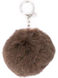 faux fur pom-pom keyring Michael Michael Kors