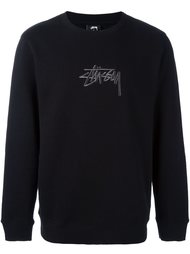 толстовка с логотипом Stussy
