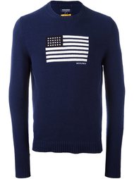 свитер с принтом флага Woolrich