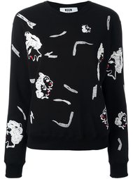 толстовка с вышивкой MSGM