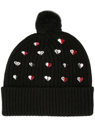 'hearts' embellished beanie Markus Lupfer