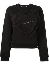 толстовка с заплаткой в виде сердца Love Moschino