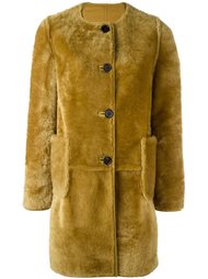 двустороннее пальто из овчины Marni
