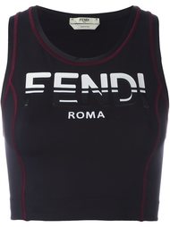 укороченный топ с принтом 'Fendi Roma' Fendi