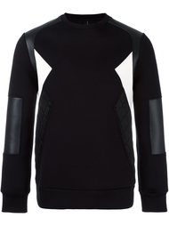 colour block sweatshirt Neil Barrett