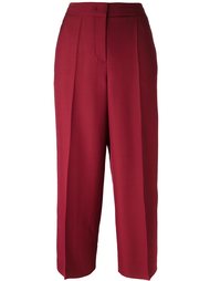 straight leg cropped trousers Luisa Cerano