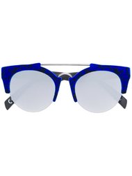 солнцезащитные очки в бархатной оправе Italia Independent