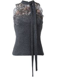 lace panel tank top Ermanno Scervino