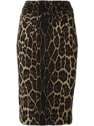 animal print pencil skirt Samantha Sung