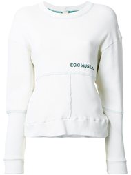 front logo paneled sweatshirt Eckhaus Latta