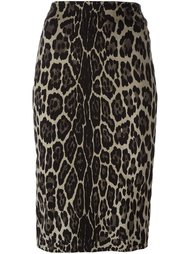 animal print pencil skirt Samantha Sung