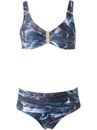 printed bandeau bikini set Lygia &amp; Nanny