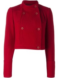 double breasted cropped jacket Jil Sander Navy