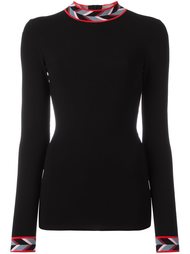 patterned collar jumper  Emilio Pucci