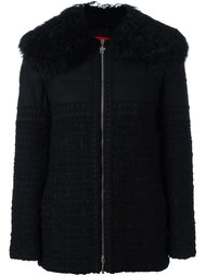 embellished fur trimmed jacket Moncler Gamme Rouge