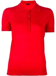 shoulder detail knit polo top Joseph