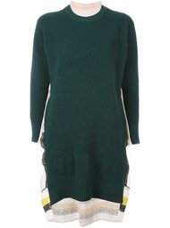 вязаное платье с вышивкой Sacai