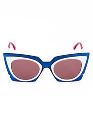 солнцезащитные очки в оправе 'кошачий глаз' Fendi