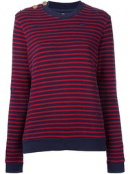 distressed knit striped sweater Zoe Karssen