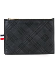 тисненый клетчатый клатч Thom Browne