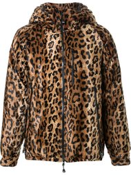 leopard print hooded jacket DressCamp