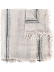 fringed striped scarf Faliero Sarti