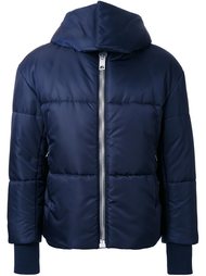 padded short hooded jacket Palm Angels