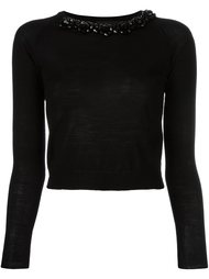 embellished neck jumper Simone Rocha